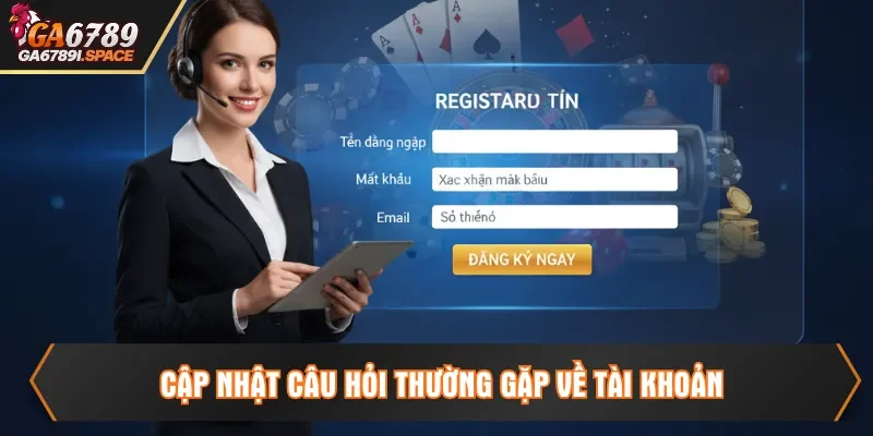 Cập nhật câu hỏi thường gặp về tài khoản Ga6789