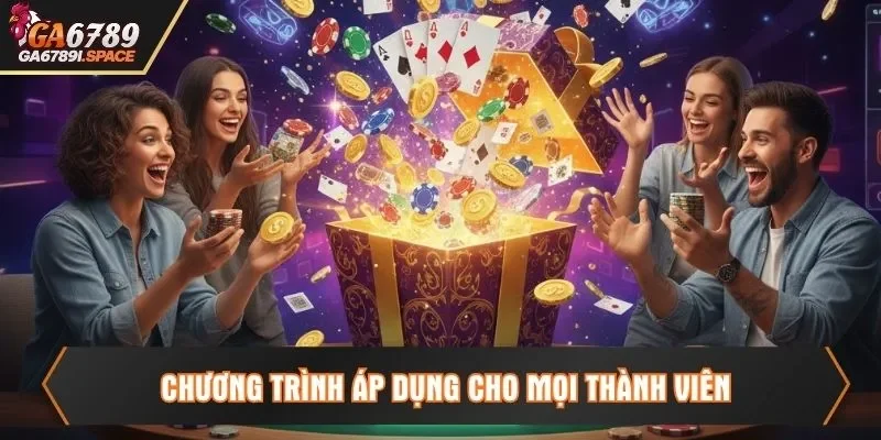 Chương trình ưu đãi Ga6789 áp dụng cho mọi thành viên