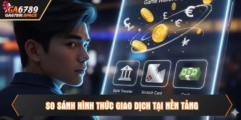 So sánh hình thức giao dịch tại nền tảng